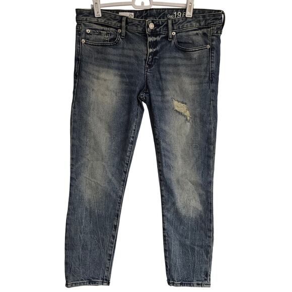 GAP Denim - Women's Gap "Always Skinny" Distressed Acid Wash Jeans | Size 29 Short